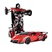 Produktbild SainSmart Jr. RC Transformator Roboter-Auto, Fernbedienung Aktion Deformation Figur, Form-Schicht-Modell Auto, One-Touch-Transforming (Rot)