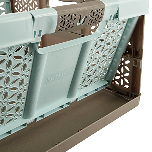 keeeper Lea Profi-Klappbox mit Softgriffen, Plastik, aquamarine/ taupe, 48 x 34.5 cm - 5