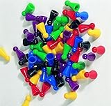 Halmakegel aus Kunststoff 60er-Set Halmakegel aus Kunststoff (25 mm), farblich gemischt