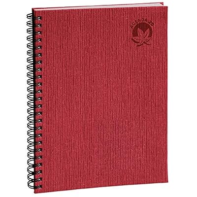 Exacompta 22222E Agenda Semainier Eurotime 22W spiralé Forever - 18,5 x 22, 5 cm - Janvier à Décembre 2020, Coloris Aléatoires