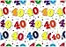 Produktbild Geburtstag Geschenkpapier – 2 Bögen Geschenkpapier und zwei Tags – 40. Geburtstag – ce2640b