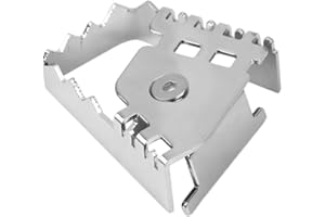 AYNEFY Extensión de Ampliación de Pedal de Freno, Palanca de Freno de Pie Trasero de Motocicleta de Acero Inoxidable, Extensor de Almohadilla de Extensión para F800GS F700GS(enchapado)