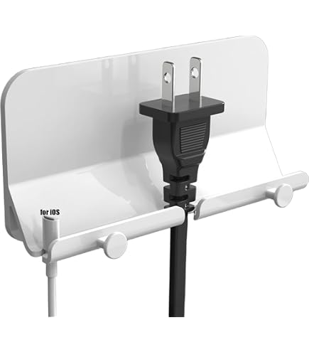 Support Adhésif Salle De Bain Support Mural Téléphone/Tablette Pzoz - Adhésif Sans Perçage - Pour Salle De Bain, Cuisine, Bureau - Blanc Support Telephone Magsafe