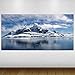 Produktbild LagunaProject EXTRA GROßE White Mountain Snow Ice Polar Art Vinyl Sticker Poster Wandsticker Wandtattoo Wandbild Wanddeko -140cm x 70cm