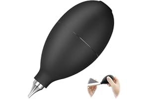 NUDFSY Hearing Aid Cleaning Kits, Silicone Squeeze Ball Pump, Duster for Hearing Aid Cleaning Kit Air Blower Dust Cleaner for Camera Watch Lens Cleaning Tool (Black)