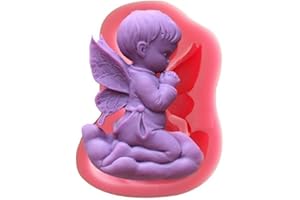 LOVELEGIS Moule en silicone ange - nuage - bébé - savon - résine - plâtre - idée cadeau de Noël et d'anniversaire - moules en silicone - moule artisanal