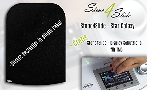 Stone4Slide Thermomix TM5 u. TM31 Gleitstein, Gleitbrett, Rollbrett aus edlem Granit Star Galaxy