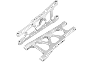 VGEBY1 Vorne Hinten Querlenker, 3 Farben Aluminium Alloy Universal Querlenker für Traxxas Slash 1/10 Scale RC Car(Silber)