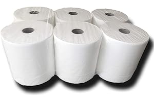 ‎HYGIENICAL BETRIEBSBEDARF Premium Handtuchrollen 2-lagig, ca. 21 cm breit, aus 100% Zellstoff, kompatibel mit Spendern für Außenabwicklung, 6 Rollen – Weiche und saugstarke Papierhandtuchrollen