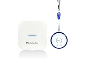 Retekess TH011-TH013 Botón de Emergencia Inteligente WiFi, Sistemas de Alerta de Vida, Alerta de Batería Baja, para Personas Mayores, Pacientes Discapacitados