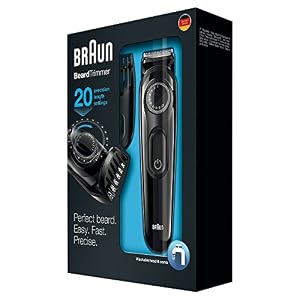 Braun Beard Trimmer & Hair Clipper, Cordless with 20 Trimming Precision Settings, Fully Washable, BT3020, Black - Image 7