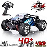 baterias para coches radiocontrol 【All Terrain RC Car no presenta ningún problema con la alfombra, las tejas, la carretera abierta, el pasto, el charco, el barro, etc. Fácil de terminar y mucho movimiento. Poder de excelente fuerza de escalada. El auto puede atravesar barro, hierba, pavimento o fuera de la carretera. ¡Un gran regalo para los entusiastas de RC o los niños!
