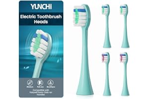 5 sztuk głowic do szczoteczek do zębów YUNCHI Y7, elektrycznych głowic wymiennych do szczoteczek elektrycznych kompatybilnych z YUNCHI Y7 soniczną szczoteczką do zębów dla dorosłych i dzieci, niebieskie