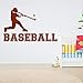 Produktbild Baseball Player Sport Vinyl Wandaufkleber Applique Kind und Jungen Zimmer Wasserdicht Aufkleber für Innen Neue 67 * 42 cm