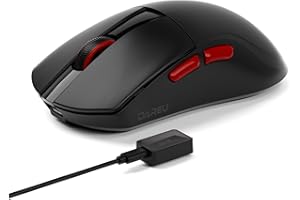 ‎DAREU Bezprzewodowa mysz do gier DAREU A950 Wing 8K, super lekka, 35 g, sensor optyczny AIM-750U, 30 tys. DPI, 8 tys. polling rate, 100 mln kliknięć, symetryczna, 5 programowalnych przycisków