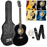 Schönes Hochglanz-Finish mit hübschem Rosetten-Design um das Schallloch