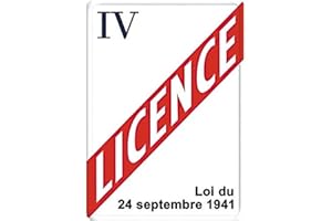 UDC Editions Clouet - 29311 - Petite Plaque Métal - Licence IV