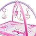 Produktbild Rosa Baby Erlebnisdecke für Mädchen & Krabbeldecke mit Spielbogen 3 in 1 & Activity center für Kinder & Spieldecke • Die beste Spielzeug mit Spielbogen • Klappbar • Lebensdauer Guarante • Reisetasche