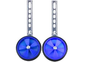 COCOARM Bike Stabilisers Heavy Duty International Standard Thickened Steel Kids Wheel Noiseless Rubber Wheel Great Value Triangle Stable Structure with Fittings for Childs Bike 12-20 inch