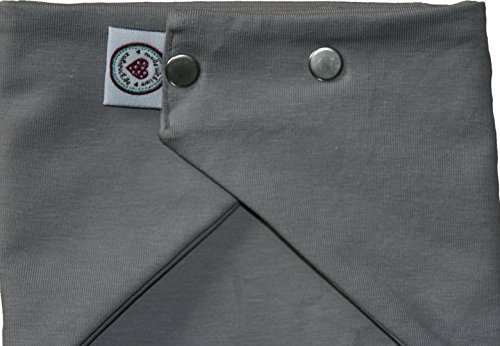 Zahntuch Grau, wasserdichtes Halstuch - 3