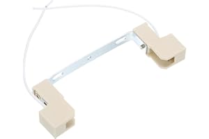 PATIKIL Douille R7S de 118 mm, 1 Pack de Support de Lampe en Céramique pour Ampoule Halogène avec Connecteur de Conversion de Base à Double Extrémité et Câble, Multicolore Blanc