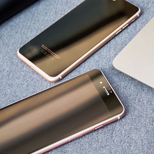 Vorne & hinten Spiegel Effekt ausgeglichenes Glas Screen Protector für iPhone 7/7 Plus - 3