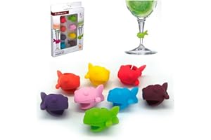 VB VIN BOUQUET Vin Bouquet FIA 014 - Set di 8 segna Coppe a Forma di Pesce