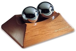 Set de boules anti-stress chinois 2 boules sonores en métal avec support en bois Wellness Relaxation by notrash2003®