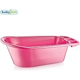 Babyjem Bebek Şeffaf Banyo K&uuml;veti (Pembe Desenli)