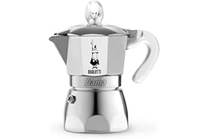 Bialetti Caffettiera Dama Pure Ice, 1 Tazze, Non Adatta a Induzione, 1 Tazze (67 ml), Alluminio