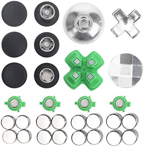 ElementDigital PS4 Controller Thumbsticks Replacement Parts Buttons Kits for Mod PlayStation 4 Controller (31 Pcs)