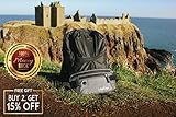 Reise Bauchtasche Hüfttasche mit RFID-Blockierung - Geldgürtel zum Sport, Reisen und Joggen, Verstellbaren Hüftgurt für Damen und Herren - enganliegend und wasserabweisend, CALEDONY Flache Reisegürtel - 