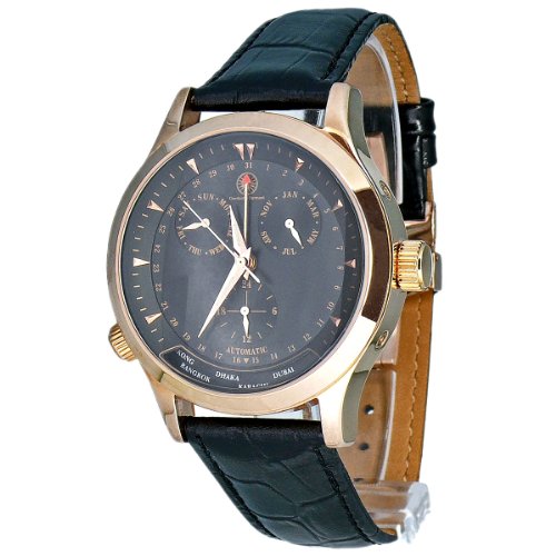 Constantin Durmont Herren-Armbanduhr Hudson Analog Automatik CD-HUDS-AT-LT-RGRG-BK