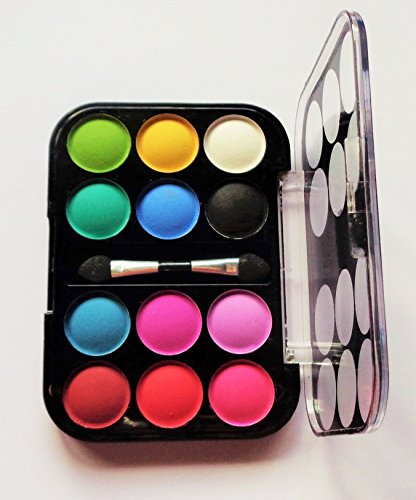 SAFFRON ELECTRIC EYES PALETTE EYE SHADOW PALLETTE WITH MIRROR