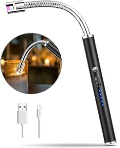 MOSUO Lichtbogen Feuerzeug USB Aufladbar, Elektronisches Feuerzeug Stabfeuerzeug Kerzenanz&uuml;nder Winddichtes Flammenlose Grillfeuerzeug Lighter f&uuml;r Kerzen Anz&uuml;nden,Zigaretten,Gasherd, K&uuml;che