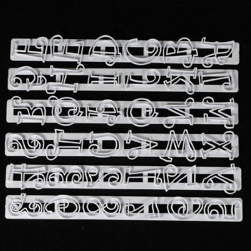 Ausstechformen Zahlen und Buchstaben Paste Fondant Kuchen gerade Cutter Form - 3