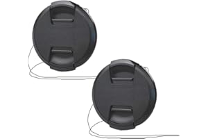 58mm Lens Cap for Canon EOS SL3 Rebel T8i(850D) with EF-S 18-55mm Lens, for Fuji X-T4 X-T3 with XF 18-55mm f/2.8-4 Lens, Fire Rock Snap-On 58mm Lens Cap-2Packs