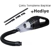 Raiden 12V 120W Oto Ara&ccedil; S&uuml;p&uuml;rgesi, &Ccedil;akmaklık Girişli, Toz ve Islak Temizleme, Koltuk Bağaj, Hediyeli