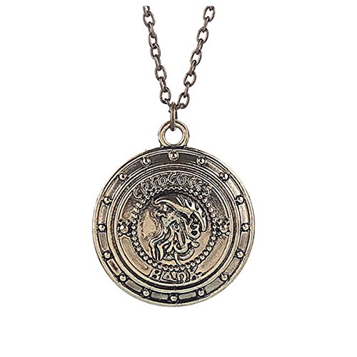 Cuello colgante de plata de ley con joyas Harry Potter banco gringotts cadena escudo accesorios joyas dorado y de diseño de joyas en oro