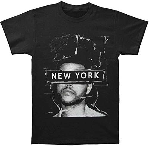 Weeknd Men's New York 2015 Event T-shirt Large Black