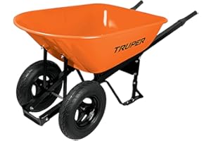 TRUPER Carretilla con doble llanta neumática - 120 l