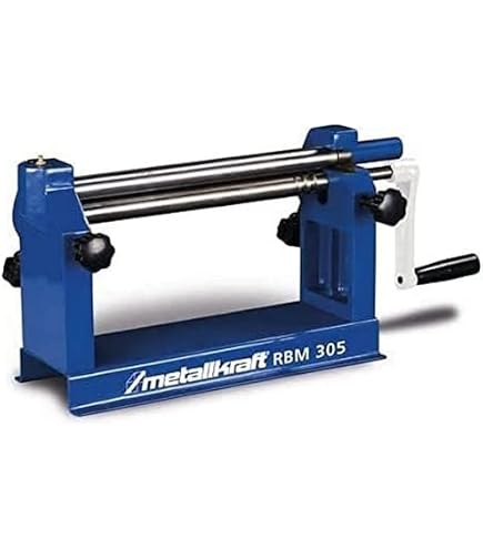 Rundbiegemaschine 3-Walzen – Manuelle Biegemaschine Für Bleche Bis 300 Mm – 48x17x17,5 Cm – Für Stahl, Kupfer, Aluminium, Ideal Für Werkstatt & Hobby