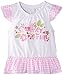 Pumpkin Patch Baby-Girls Ruffle T-Shirt, White, 12-18 Months