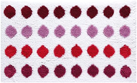 Pink Confetti bathmat Rug bath carpet Badteppich 50 x 80 cm