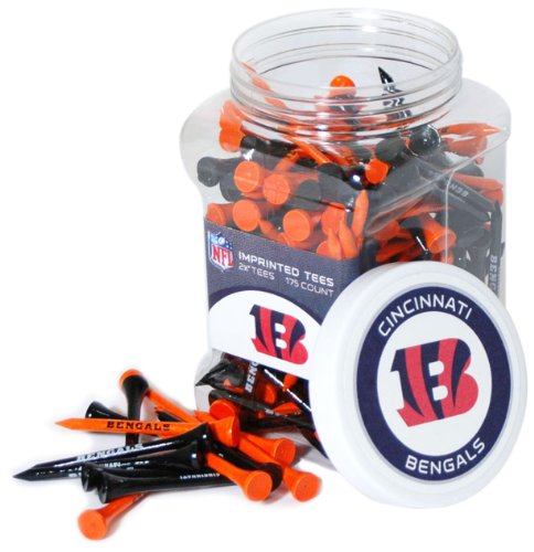 Team Golf  NFL  2-3/4" Golf Tees, 175 Pack, Regulation Size, Multi Team Colors