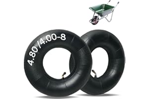 MTLHBCG Chambre à Air Brouette,Chambre à Air 4.80/4.00-8 Chambre à Air pour Tondeuses Pneus de Rechange,par Exemple pour Roue Pneumatique avec Une Forte Capacité de Charge,pour Brouette, Tondeuse