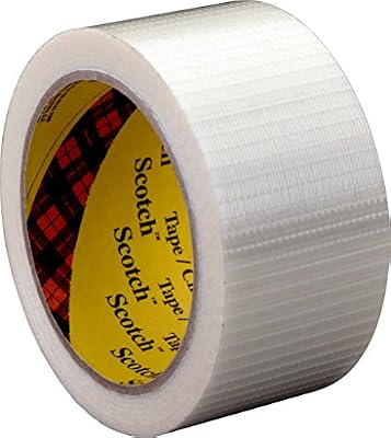 Scotch 7000095244 Ruban Adhésif de Renforcement et Cerclage 50 mm x 50 m Transparent Lot de 18