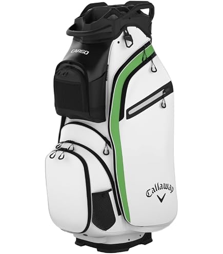 Callaway Golf ELYTE Staff Tour Tasche, Weiß/Schwarz/Grün, Tour Bag
