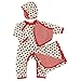 Bears Organics for Kids romper sleepsuit Organic Cotton, GOTS Ladybird Red -  Red - 0-3 Months