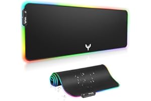 Blade Hawks Gaming Mauspad, RGB Mousepad mit 9 Beleuchtungs Modi, 800 x 300 mm Größere USB Gaming Mau Mat für Computer